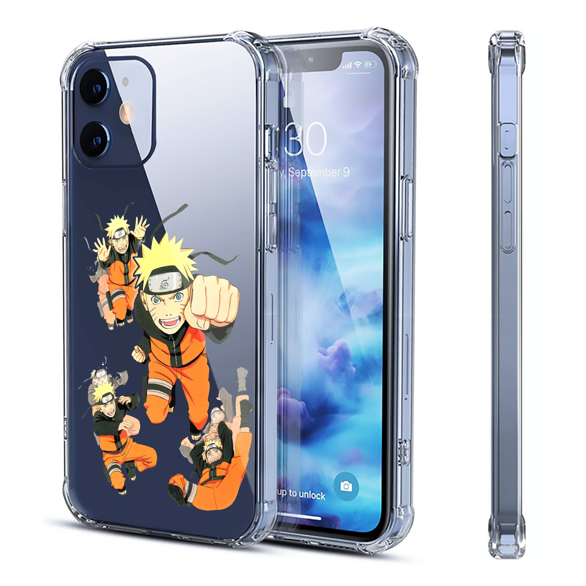 （画像用） NARUTO -ナルト- うずまき ナルト Uzumaki Naruto 【iPhone 12シリーズ対応】透明スマホケース（クリアソフトケース）